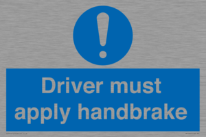 Driver must apply handbrake
